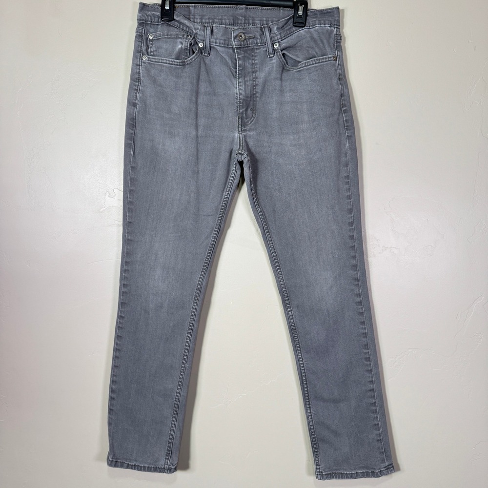 Levi's Jeans Mens 35x32 Gray 511 Slim Straight Fit Gray Wash Denim Pants